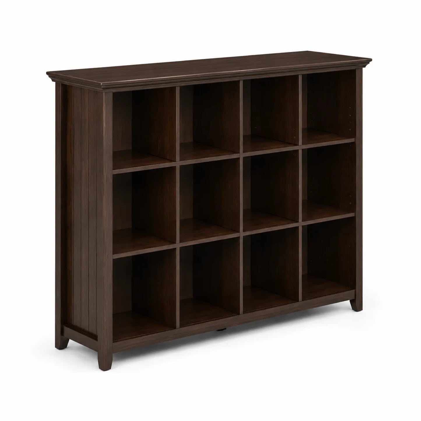Regal Dunkelbraun Massivholz 110cm x 90cm x 30cm