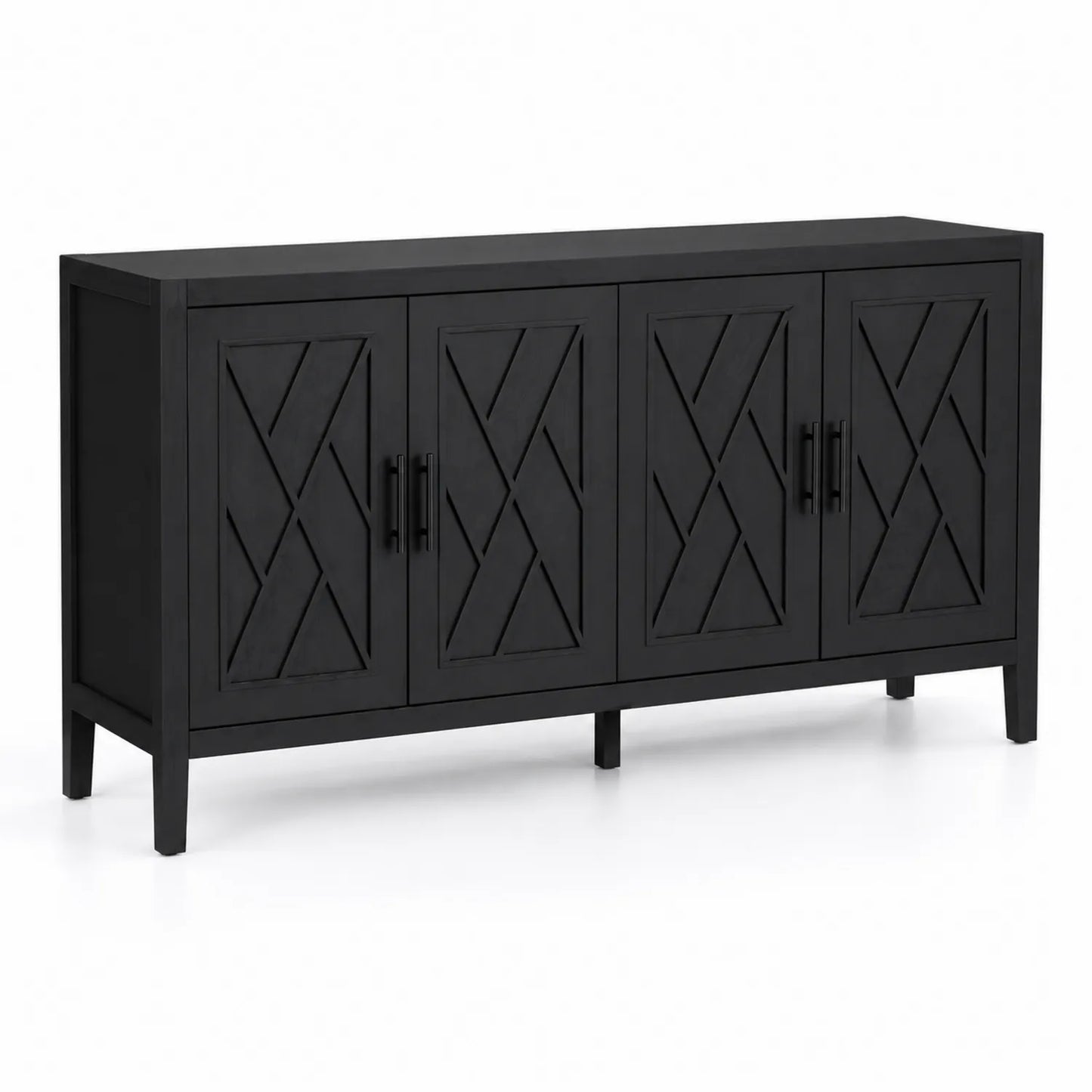 Sideboard mit vier Türen aus Holz 180x40x80 cm