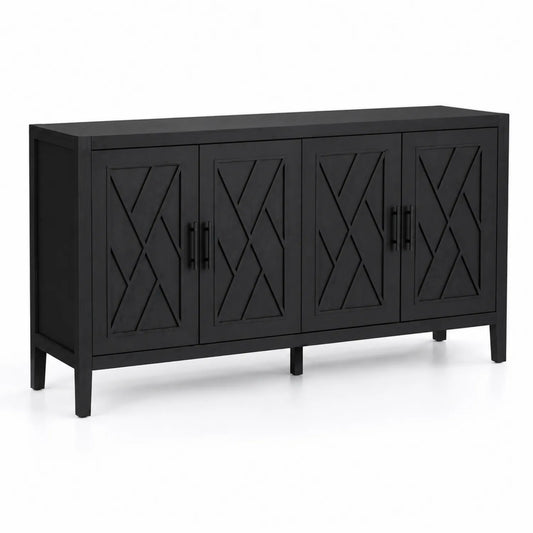 Sideboard mit vier Türen aus Holz 180x40x80 cm